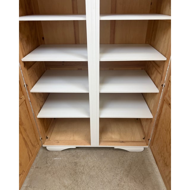 Vintage White Wardrobe, 1950s For Sale - Image 11 of 12