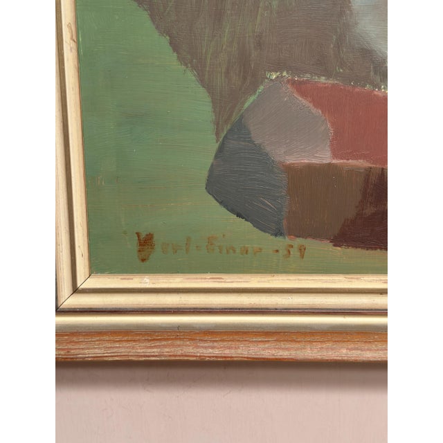 Carl‑einar Andersson, Trees and Fields, 1959, Oil on Panel, Framed For Sale - Image 9 of 18