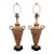 Pair of Early 20th Century Royal Vienna Style Lamps With Broznze Mounts For Sale