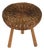 Mid-Century Modern Wicker and Wood Tripod Stool by Tony Paul, 1950s For Sale