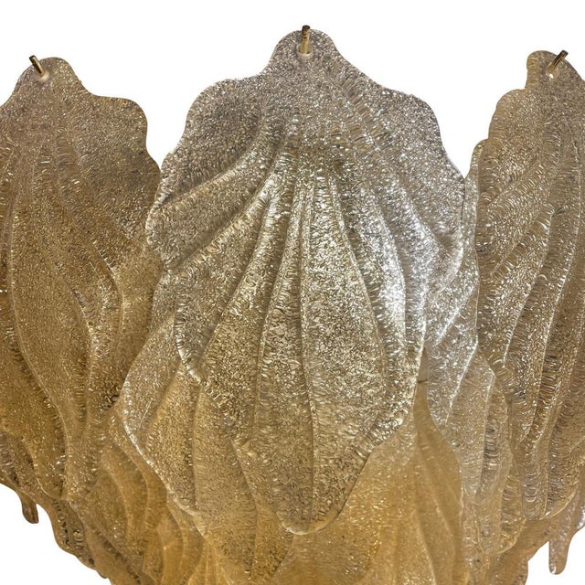 Murano Glass Waterfall Gold Leaf Lamp, 1970s For Sale - Image 6 of 9