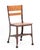 A set of four all original Toledo Metal Furniture Company steel and plywood dining chairs. All four chairs retain all four...