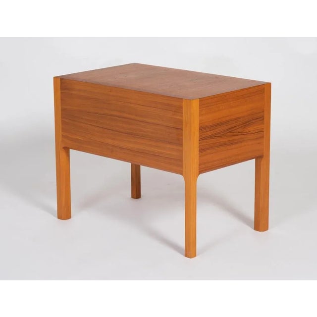 Large Vintage Danish Nightstand in Teak, 1960s For Sale - Image 6 of 8