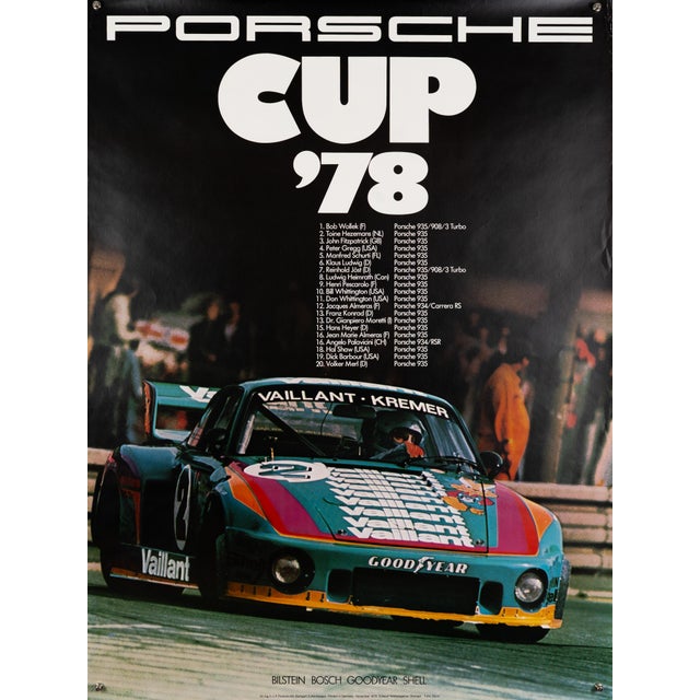 Porsche Cup 78 by Advertising Agency Strenger Poster, 1978 For Sale - Image 9 of 9