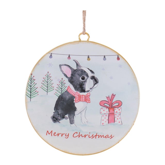 Dog Disc Ornament Set of 12 For Sale In Chicago - Image 6 of 7