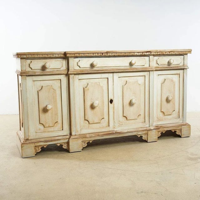 Vintage White Credenza For Sale - Image 9 of 9