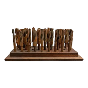 Sculptural Vintage Drill Bit Tool Display