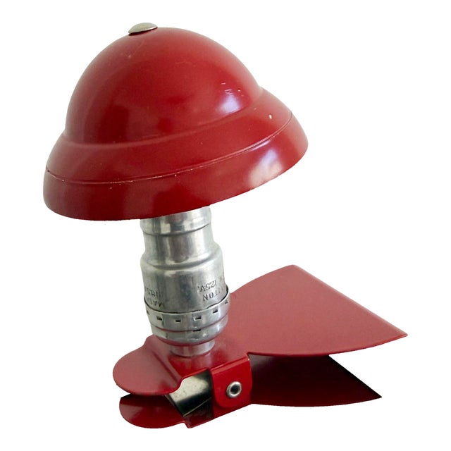 1950s Red Mini Clip Light For Sale