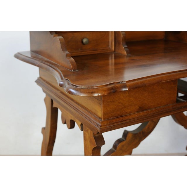Refectory Desk in Walnut For Sale - Image 6 of 14