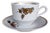 Vintage Mocha Cup Set by Graf by Henneberg Ilmenau, 1960s, Set of 8 For Sale