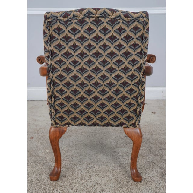 Ball & Claw Foot Upholstered Library Armchair For Sale - Image 4 of 13