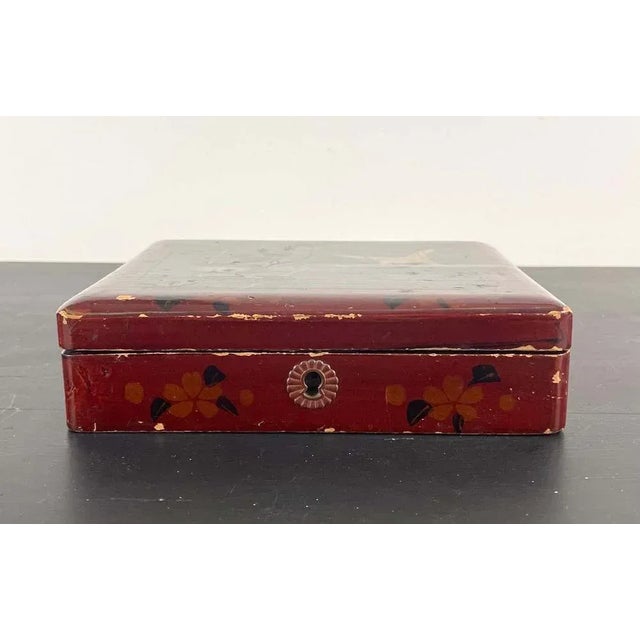 Black Japanese Lacquered Box, 1880 For Sale - Image 8 of 11