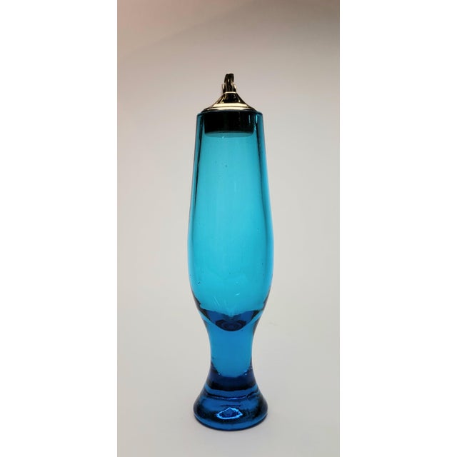 Mid-Century Modern Mid Century Blenko Art Glass Lighter For Sale - Image 3 of 16