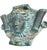 Vintage Classical Bronze & Polychrome Water Fountain Mask For Sale - Image 4 of 12
