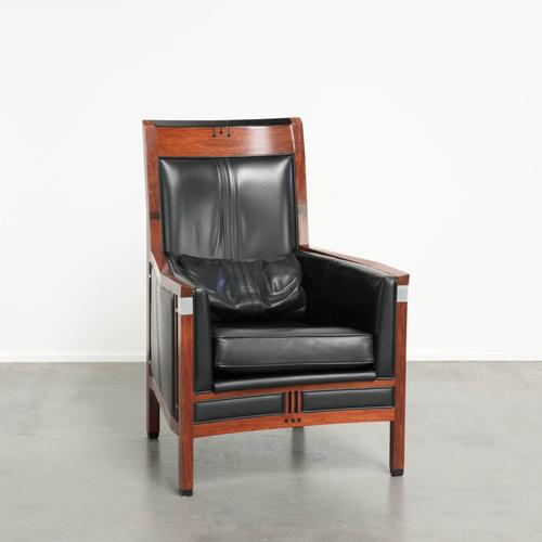 Art Deco Cowhide Leather Decoforma Series Armchair by Schuitema For Sale - Image 13 of 13