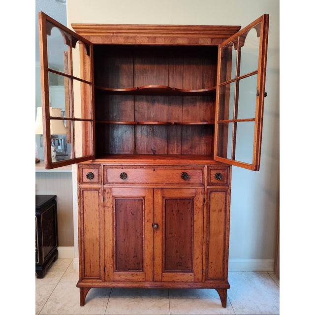 Early 19th Century 1810 Federal Hackensack Pine Wood Cupboard Cabinet Bergen County For Sale - Image 5 of 12