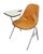 Metal Vintage Mid Century Herman Miller Signed Bucket Chair With Desk For Sale - Image 7 of 7