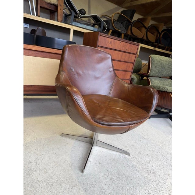Mid-Century Modern Mid-Century Modern Spanish Swivel Lounge Chair by Grassoler Rosetta, 1970s For Sale - Image 3 of 18