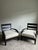 Wood Pair of Late 20th Century Scroll Arm Lounge Chairs in Ebonized Wood For Sale - Image 7 of 7