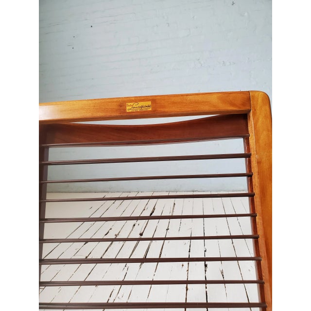 Vintage Fredrik A. Kayser Teak, Leather & Brass Easy Chair #563, Norway, 1950s For Sale - Image 9 of 12