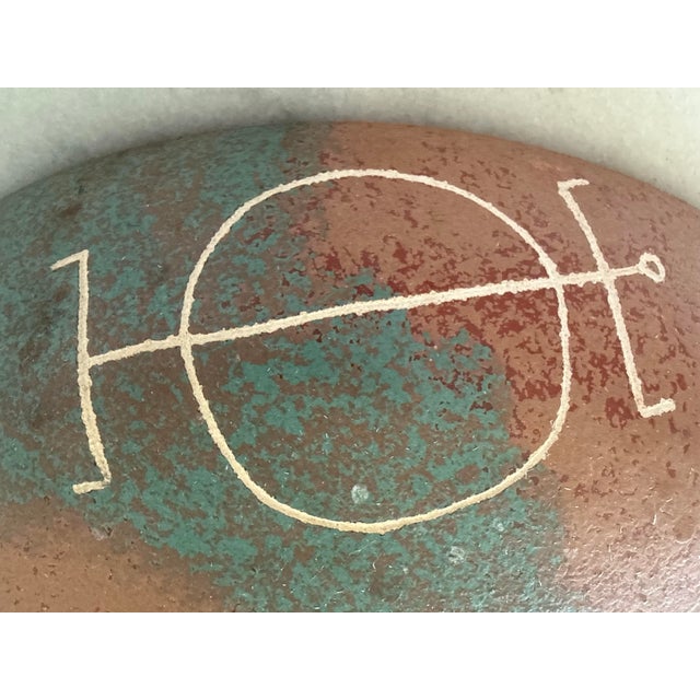 Ceramic Vintage Southwestern Art Pottery Large Bowl For Sale - Image 7 of 12