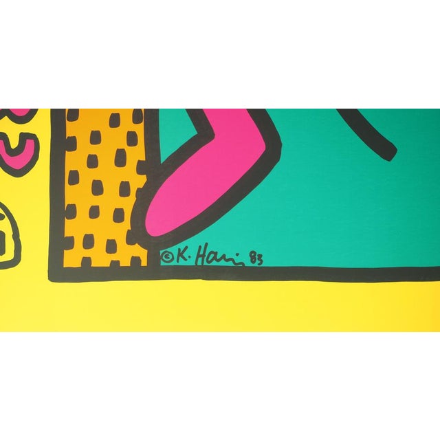 Keith Haring, Swing Yellow Poster, Screen Print For Sale - Image 7 of 12
