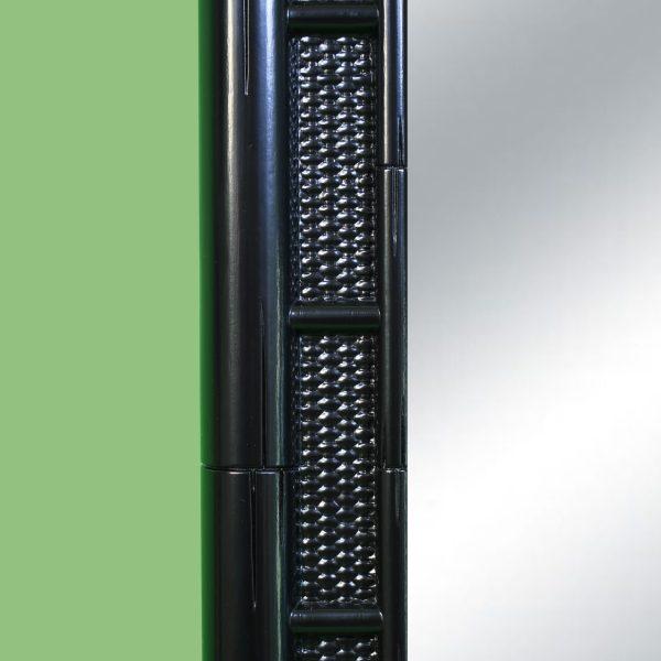 Coastal Faux Bamboo Black Mirror For Sale - Image 3 of 5