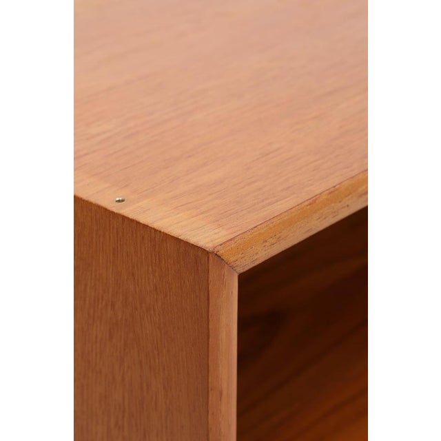 Brown Mid-Century Highboard in Teak with Sliding Doors from WK Möbel For Sale - Image 8 of 14
