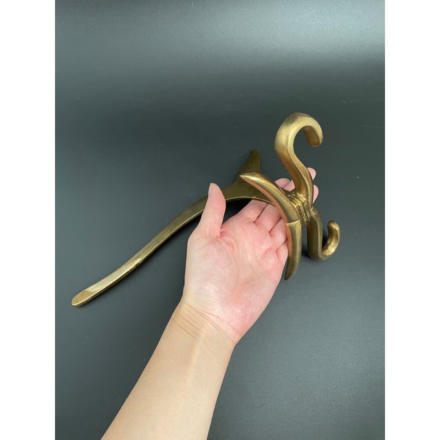 Mid Century Chinoiserie Brass Easel For Sale - Image 11 of 11