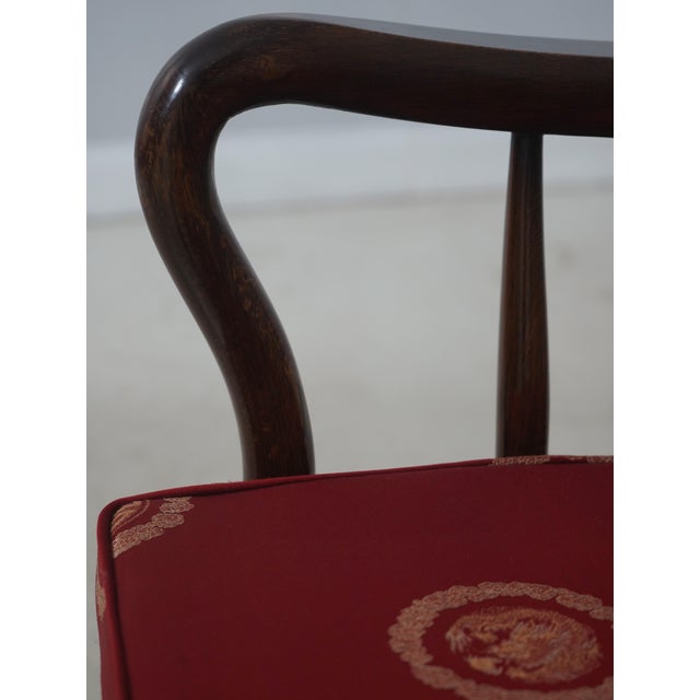 1970s Vintage Chinese Rosewood Triple Back Settee Bench For Sale - Image 5 of 18