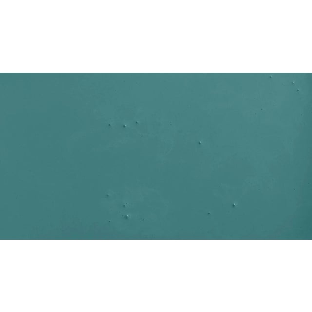 Contemporary BACKDROP Adhesive Sample Swatch in Sicily Or Cyprus (Warm, Saturated Teal) For Sale - Image 3 of 5