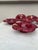 Mid-Century Modern 1950s Mid-Century Modern Red Majolica Leaf Dish Vallauris - Set of 6 For Sale - Image 3 of 4