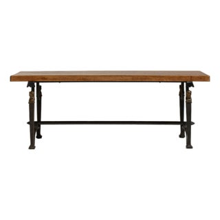 1940s Rare Cast and Wrought Iron Coffee Table Attributed to Jean Charles Moreux For Sale