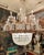 This chandelier appears to be a French crystal chandelier, likely dating from the late 19th or early 20th century. These...