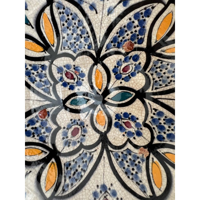 Antique 20th Century Hand Crafted Moroccan Bowl 7 3/4" Diameter X 2 1/4" T For Sale In Houston - Image 6 of 7