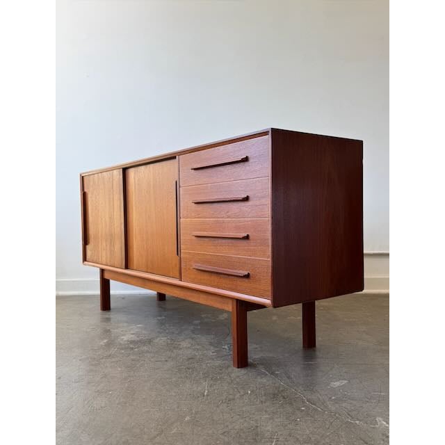 1970's Danish Modern Teak Credenza For Sale - Image 17 of 17