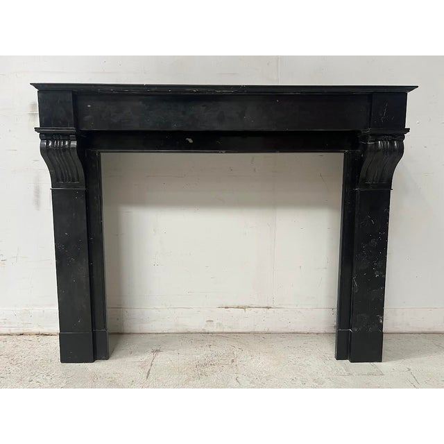 Napoleon III Fireplace with Black Marble Corbel, 1800s For Sale - Image 5 of 13