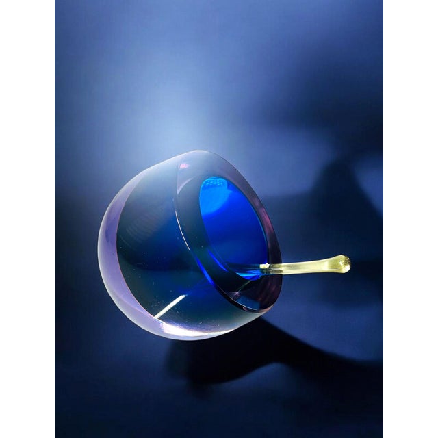 Murano Glass Sommerso Ashtray by Antonio Da Ros for Cenedese, Italy, 1970s For Sale - Image 6 of 6