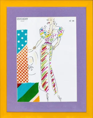 Givenchy Fashion Plate Illustration