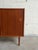 Wood Vintage Danish Modern Teak Cabinet Credenza Sideboard Sliding Door Storage For Sale - Image 7 of 10