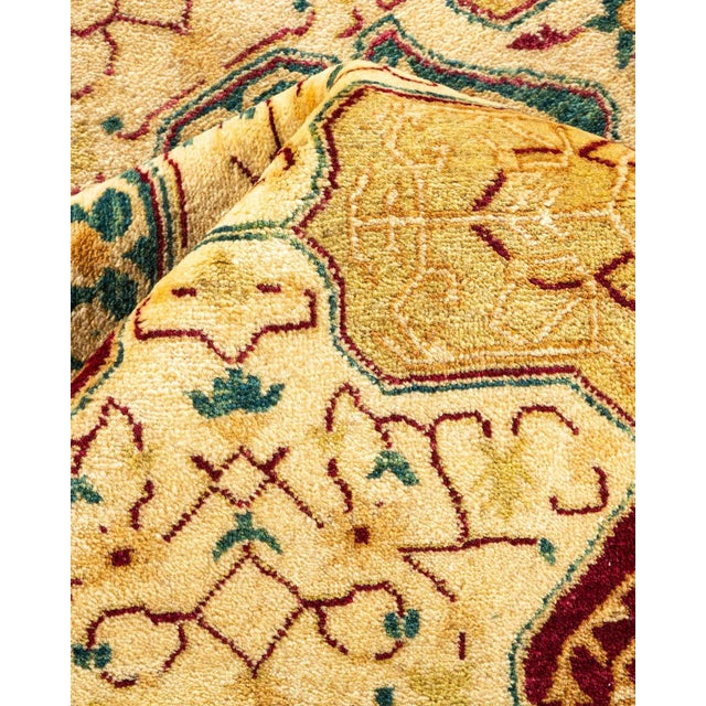 Textile Mogul, One-of-a-Kind Hand-Knotted Area Rug in Ivory, 8' 3" x 10' 3" For Sale - Image 7 of 8