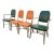 Set of 4 Rare Design GoodForm Aluminum Chairs Industrial Art Deco For Sale