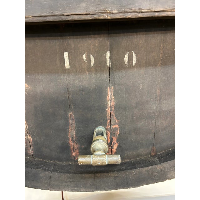 French French Château Margaux Wine Barrel Top Façade Ca. 1910 For Sale - Image 3 of 10
