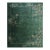 1930s Solid Green Field Floral Antique Chinese Art Deco Carpet Rug For Sale
