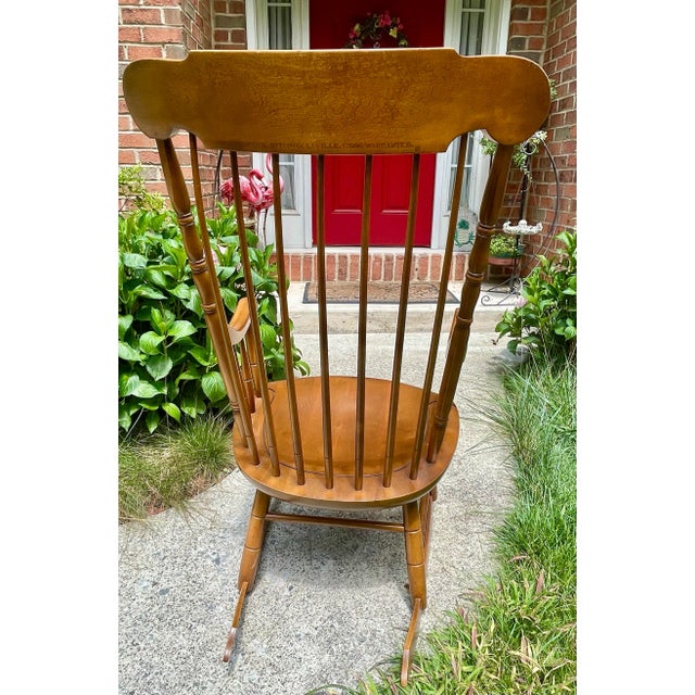 Hitchcock Hitchcock Vintage “Faithful” Rocker For Sale - Image 4 of 12