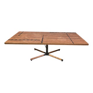 Modernist Adjustable Copper Coffee Table, 1960s For Sale