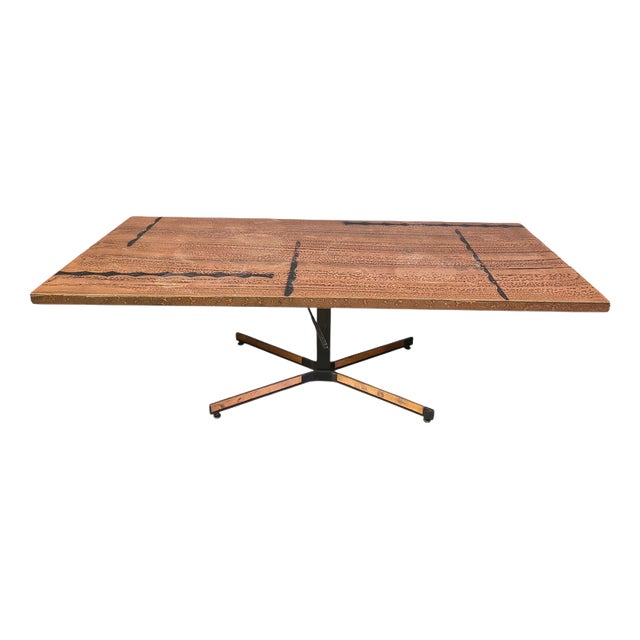 Modernist Adjustable Copper Coffee Table, 1960s For Sale