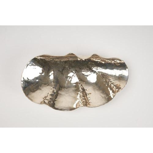 Embossed Silver Shell Centerpiece by Eros Genazzi For Sale - Image 4 of 9