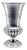 Hammered and Fluted Silver Chalice For Sale