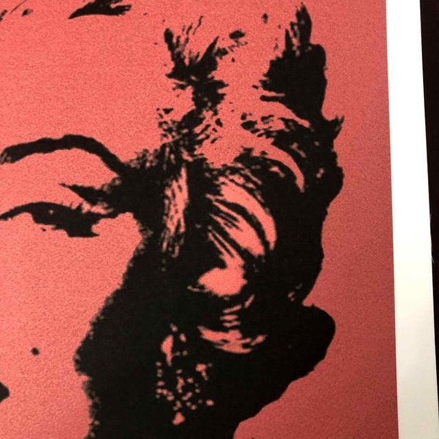 Red 1990s After Andy Warhol "Marylin Monroe" Lithograph For Sale - Image 8 of 9